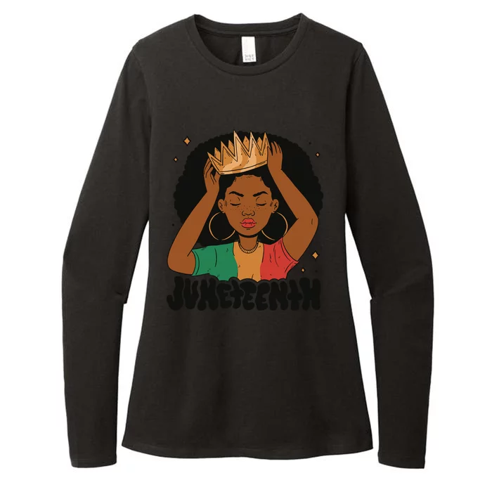 Juneteenth Queen Female Womens CVC Long Sleeve Shirt