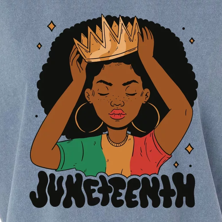 Juneteenth Queen Female Garment-Dyed Women's Muscle Tee