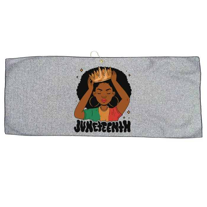 Juneteenth Queen Female Large Microfiber Waffle Golf Towel