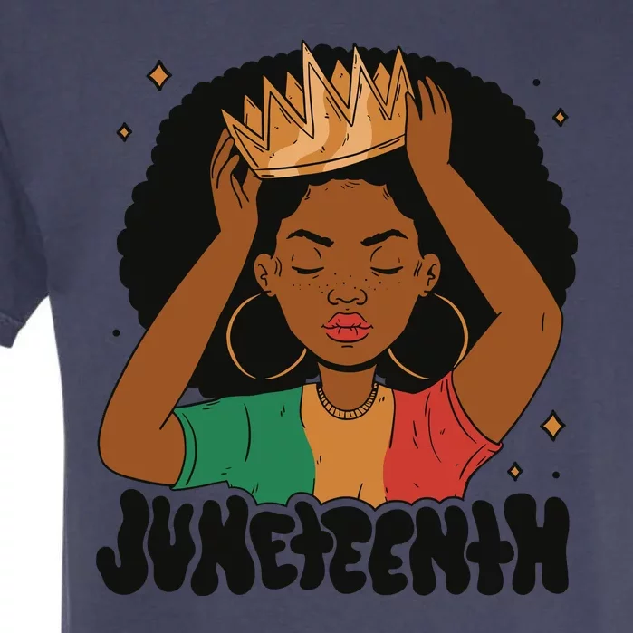 Juneteenth Queen Female Garment-Dyed Heavyweight T-Shirt