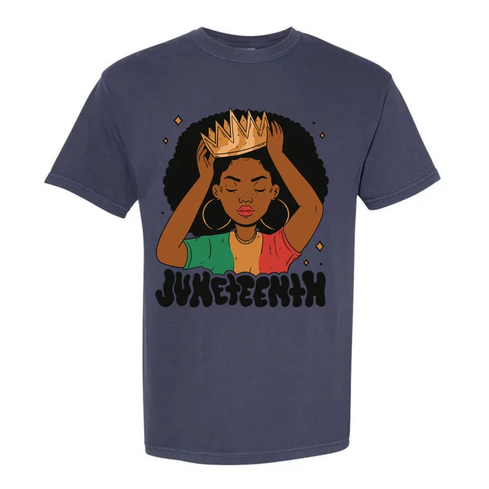 Juneteenth Queen Female Garment-Dyed Heavyweight T-Shirt