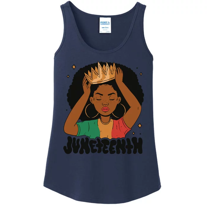 Juneteenth Queen Female Ladies Essential Tank