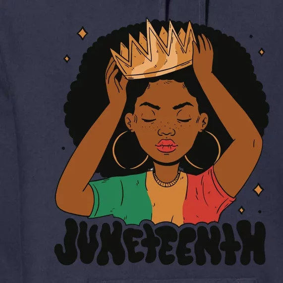 Juneteenth Queen Female Premium Hoodie