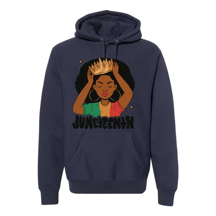 Juneteenth Queen Female Premium Hoodie