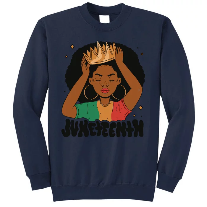 Juneteenth Queen Female Tall Sweatshirt