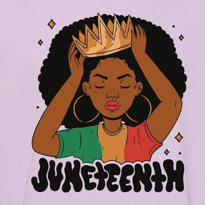 Juneteenth Queen Female Garment-Dyed Sweatshirt