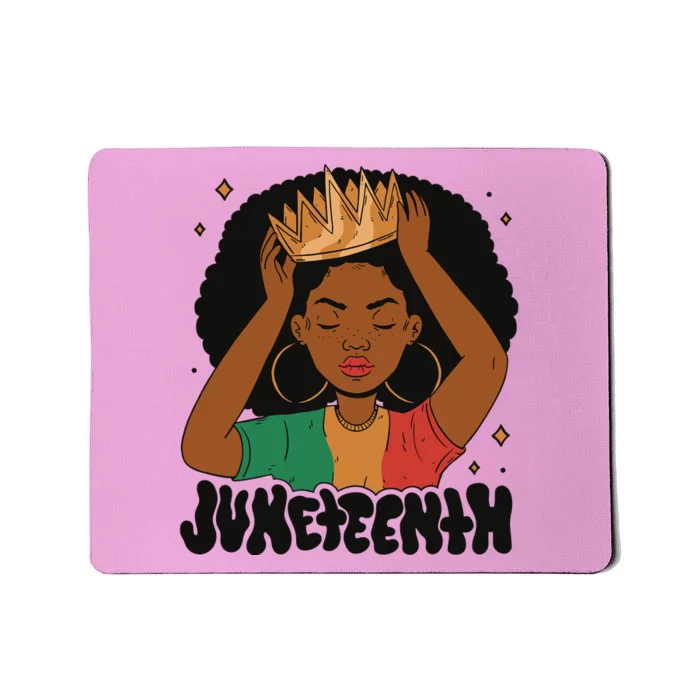 Juneteenth Queen Female Mousepad