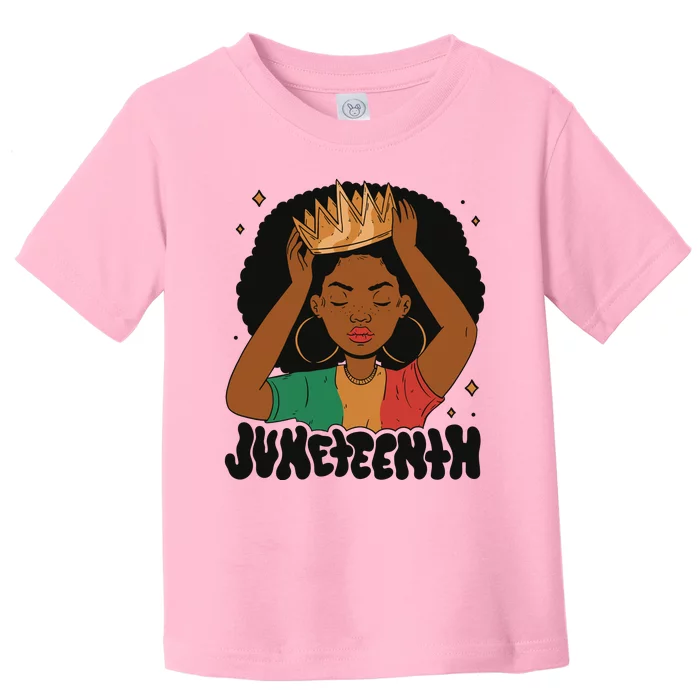 Juneteenth Queen Female Toddler T-Shirt