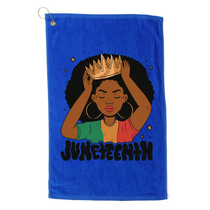 Juneteenth Queen Female Platinum Collection Golf Towel