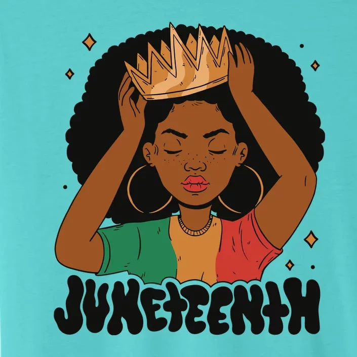 Juneteenth Queen Female ChromaSoft Performance T-Shirt