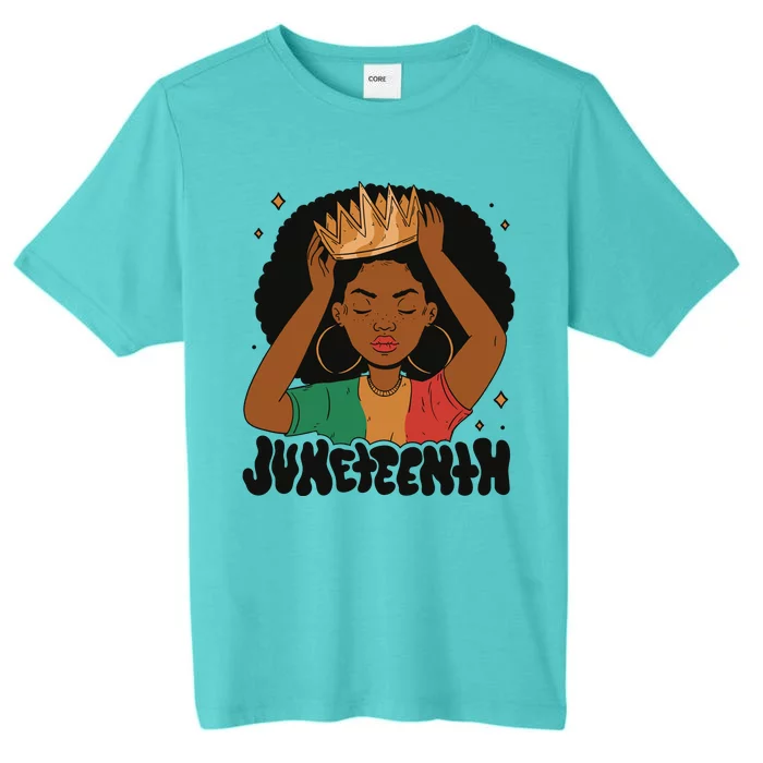 Juneteenth Queen Female ChromaSoft Performance T-Shirt