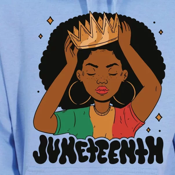 Juneteenth Queen Female Unisex Surf Hoodie