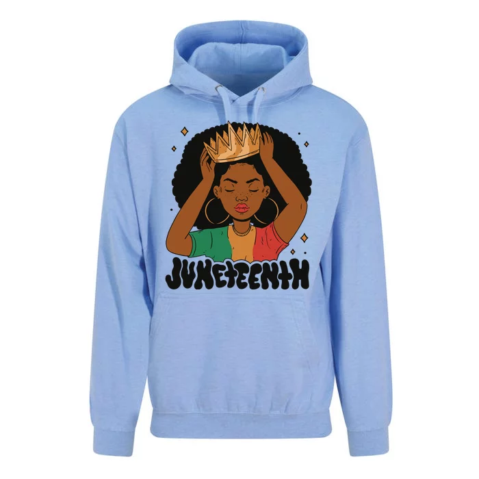 Juneteenth Queen Female Unisex Surf Hoodie