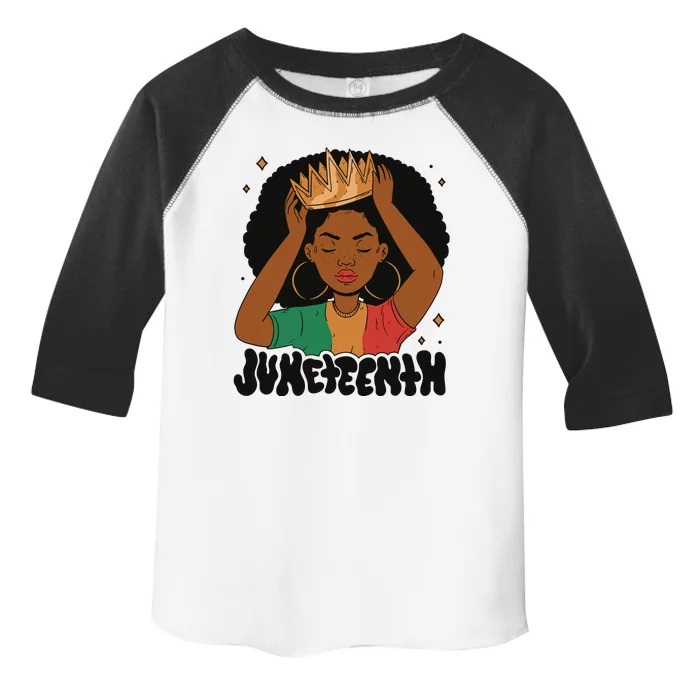 Juneteenth Queen Female Toddler Fine Jersey T-Shirt