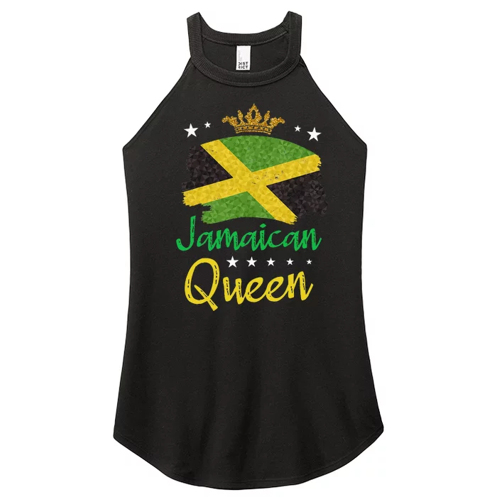 Jamaican Queen for a National Flag Design Jamaica Women’s Perfect Tri Rocker Tank