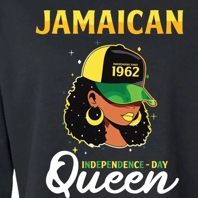 Jamaican Queen Independence Day 1962 Cropped Pullover Crew