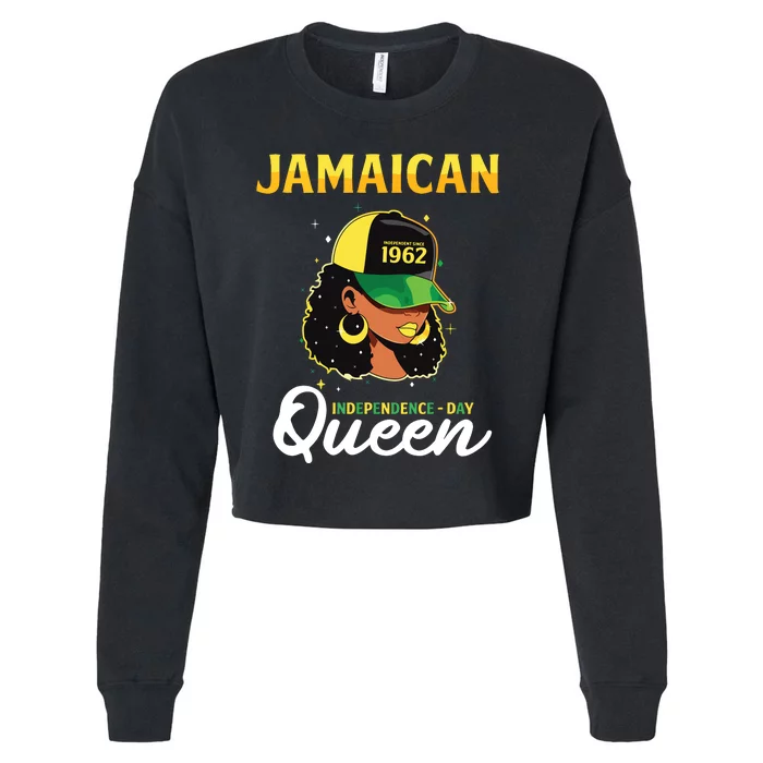 Jamaican Queen Independence Day 1962 Cropped Pullover Crew