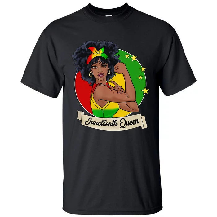 Juneteenth Queen Melanin Black Magic Wo Cute Tall T-Shirt