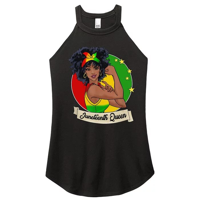 Juneteenth Queen Melanin Black Magic Wo Cute Women’s Perfect Tri Rocker Tank