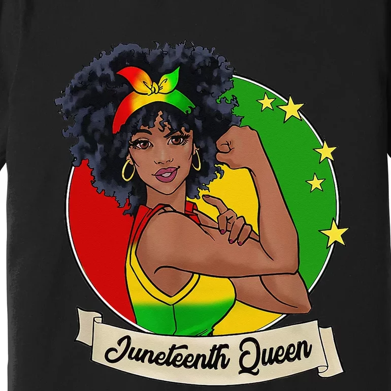 Juneteenth Queen Melanin Black Magic  Cute Premium T-Shirt