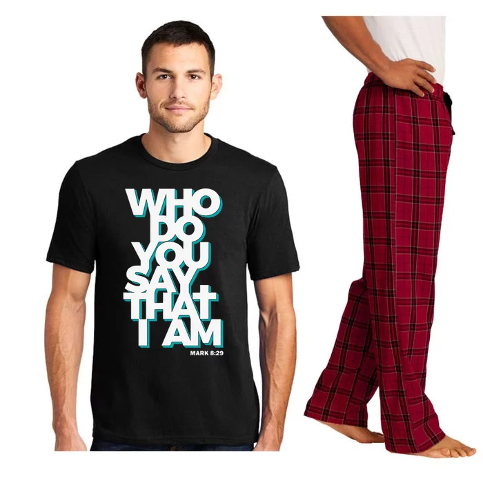 Jesus Quote Who Do You Say That I Am Pajama Set