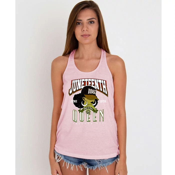 Junenth Remembrance 1865 Freedom Day Jubilee Day Gift Women's Knotted Racerback Tank