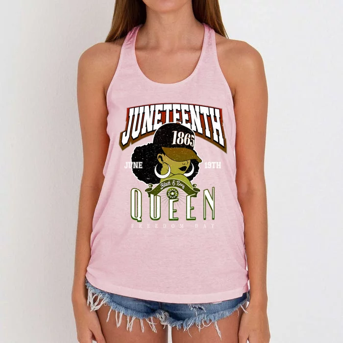 Junenth Remembrance 1865 Freedom Day Jubilee Day Gift Women's Knotted Racerback Tank