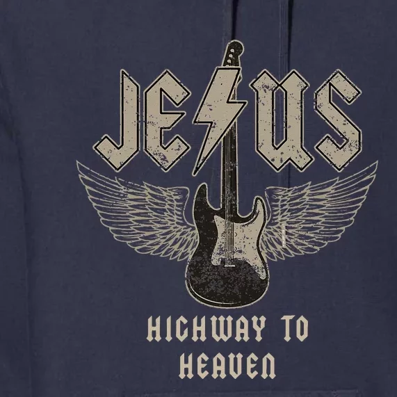 Jesus Rock And Roll Christian Music Worship Bible Verse Premium Hoodie