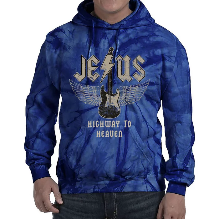 Jesus Rock And Roll Christian Music Worship Bible Verse Tie Dye Hoodie