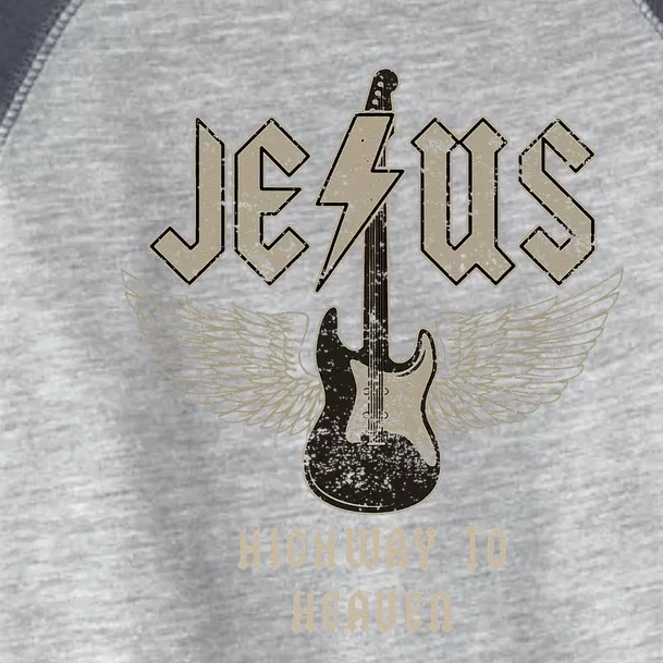 Jesus Rock And Roll Christian Music Worship Bible Verse Toddler Fine Jersey T-Shirt