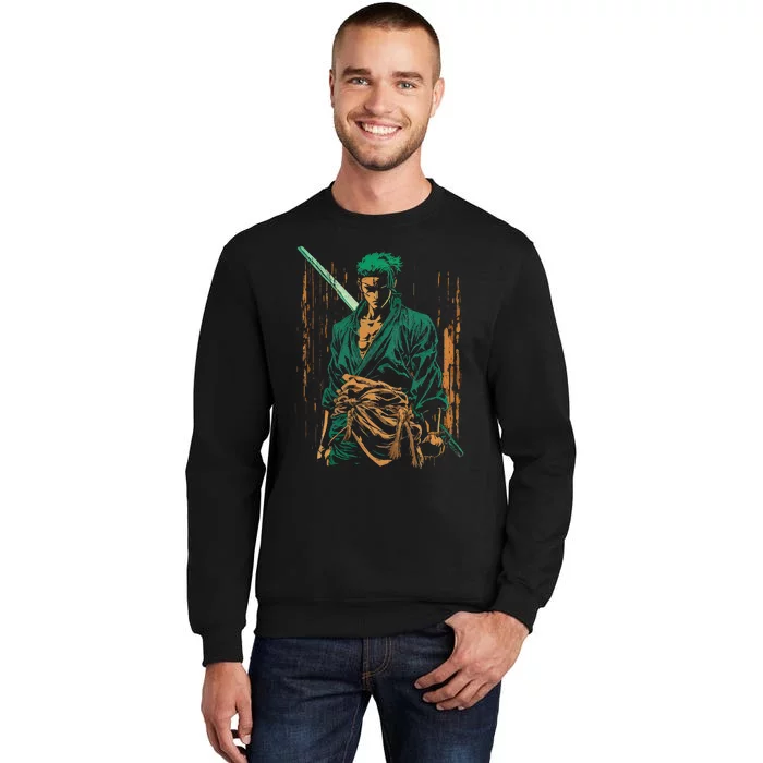 Japanese Retro Art Anime Tall Sweatshirt