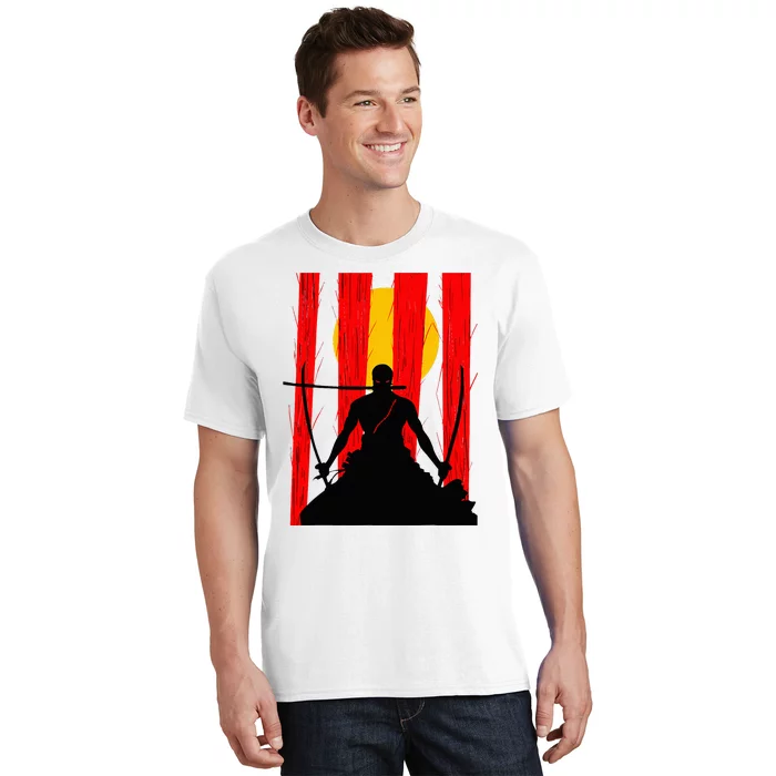 Japanese Retro Art Zoro Anime T-Shirt