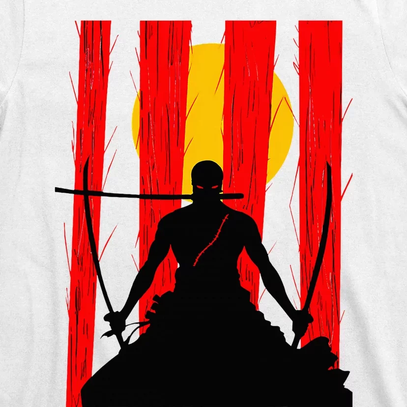 Japanese Retro Art Zoro Anime T-Shirt