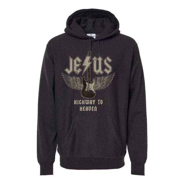 Jesus Rock And Roll Christian Music Worship Bible Verse Premium Hoodie