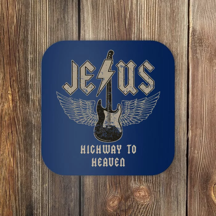 Jesus Rock And Roll Christian Music Worship Bible Verse Coaster