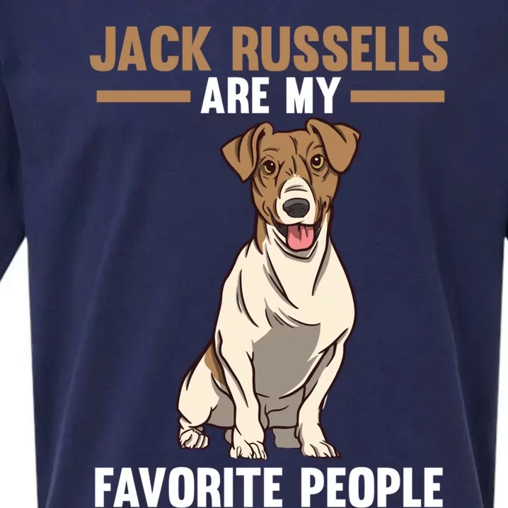 Jack Russells Are My Favorite Peoples Gift Sueded Cloud Jersey T-Shirt