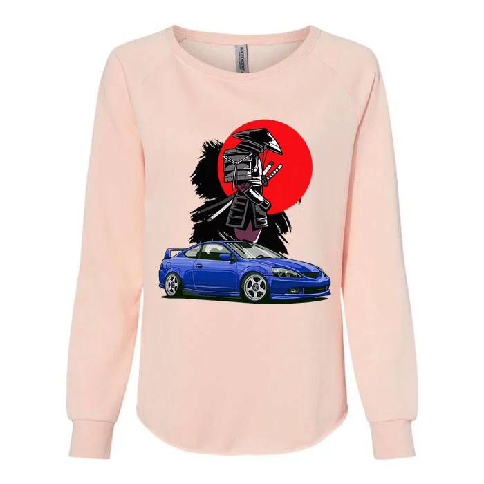 Jdm Rsx Auto Tuning Japan Samurai Sun Drift Womens California Wash Sweatshirt