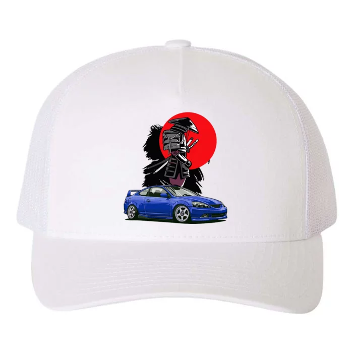 Jdm Rsx Auto Tuning Japan Samurai Sun Drift Yupoong Adult 5-Panel Trucker Hat