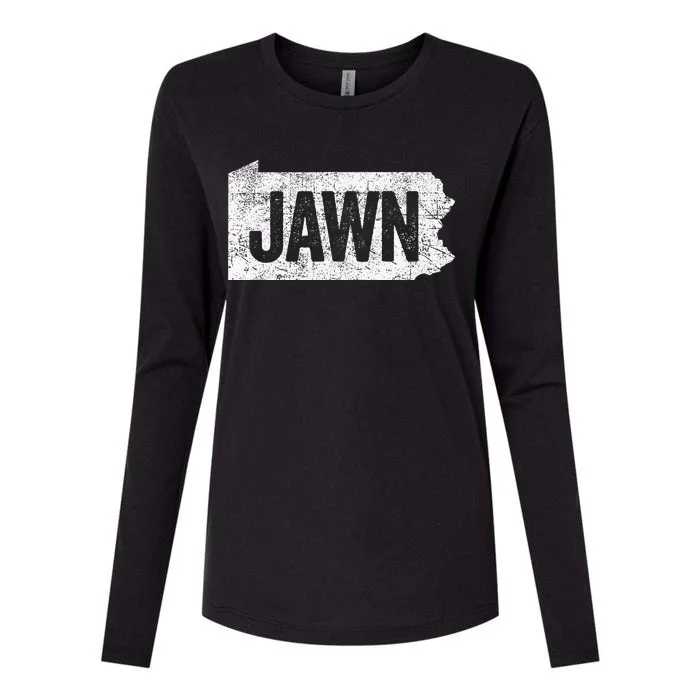 Jawn Retro Boy Girl Philadelphia Slang Womens Cotton Relaxed Long Sleeve T-Shirt