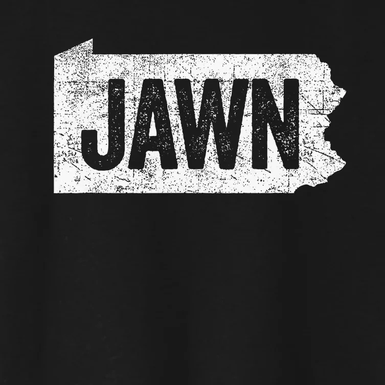 Jawn Retro Boy Girl Philadelphia Slang Women's Crop Top Tee