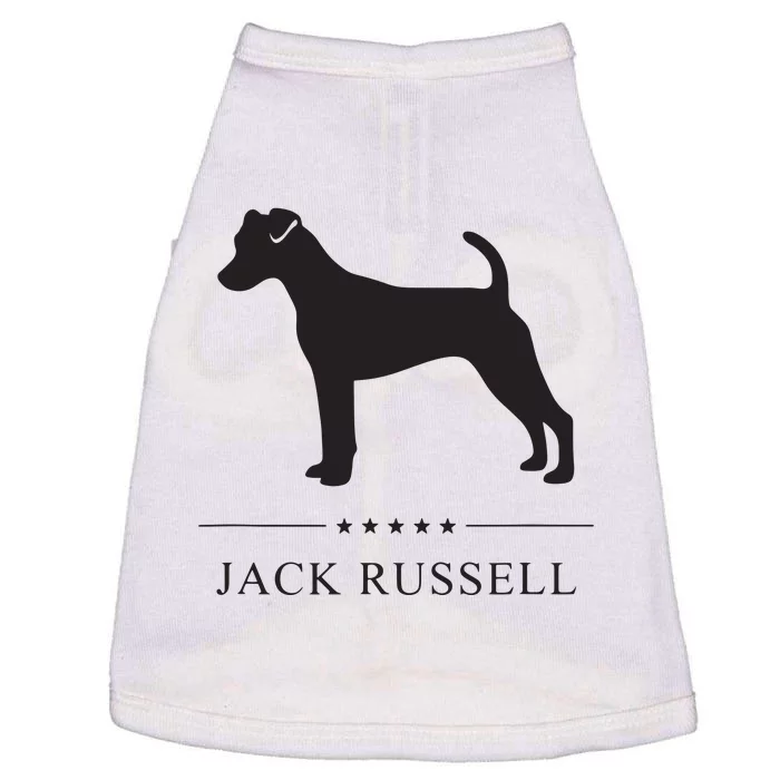 Jack Russell Black Silhouette Doggie Tank