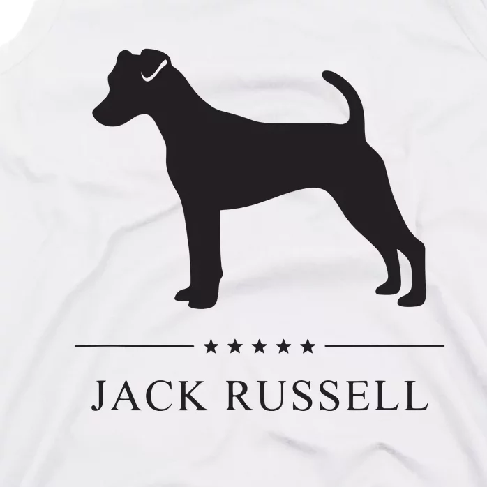 Jack Russell Black Silhouette Tank Top