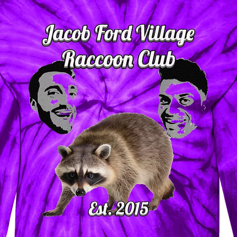 Jfv Raccoon Club Premium Tie-Dye Long Sleeve Shirt