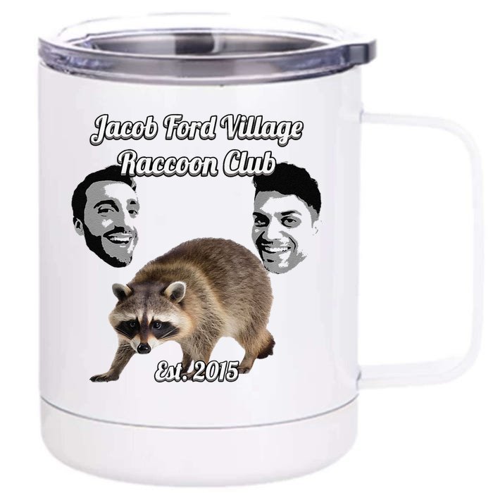 Jfv Raccoon Club Premium Front & Back 12oz Stainless Steel Tumbler Cup