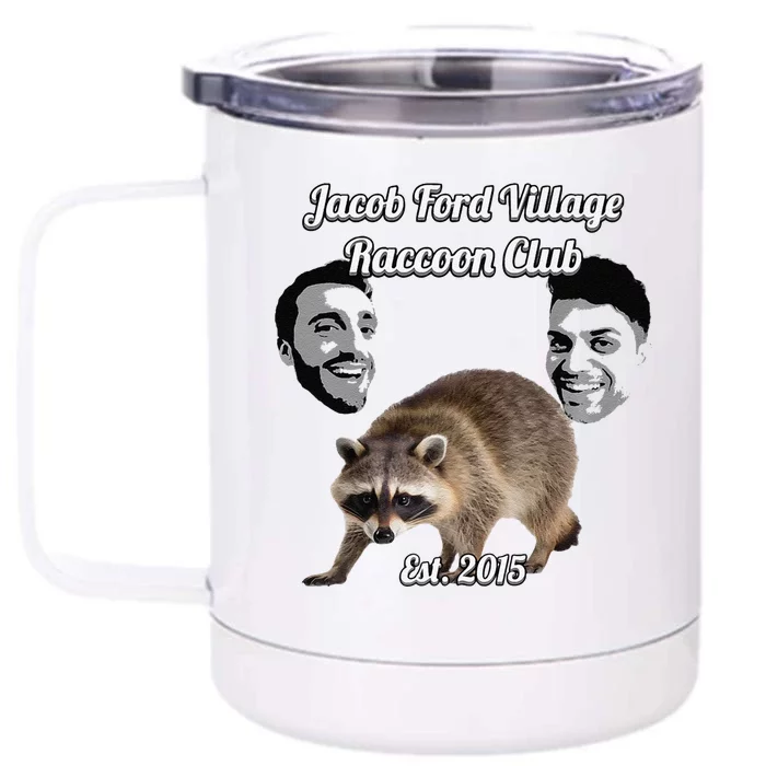 Jfv Raccoon Club Premium Front & Back 12oz Stainless Steel Tumbler Cup