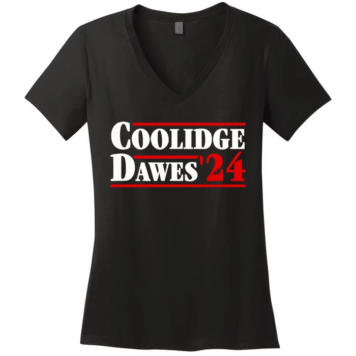 Jared Rabel Coolidge Dawes 24 Women's V-Neck T-Shirt