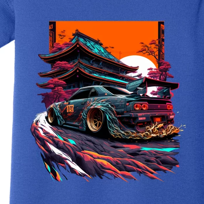 Japanese Retro Car Racing Drifting Art Jdm Legend Tuning Gift Baby Bodysuit