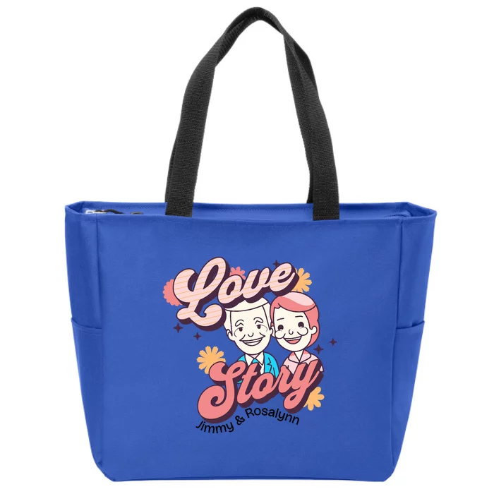 Jimmy & Rosalynn Carter Love Story Zip Tote Bag