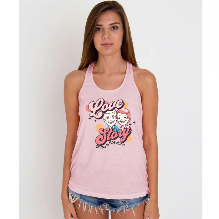 Jimmy & Rosalynn Carter Love Story Women's Knotted Racerback Tank