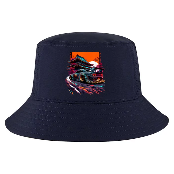 Japanese Retro Car Racing Drifting Art JDM Legend Tuning Cool Comfort Performance Bucket Hat